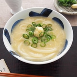 レンジ1回で！ポカポカしょうがのとろたまうどん